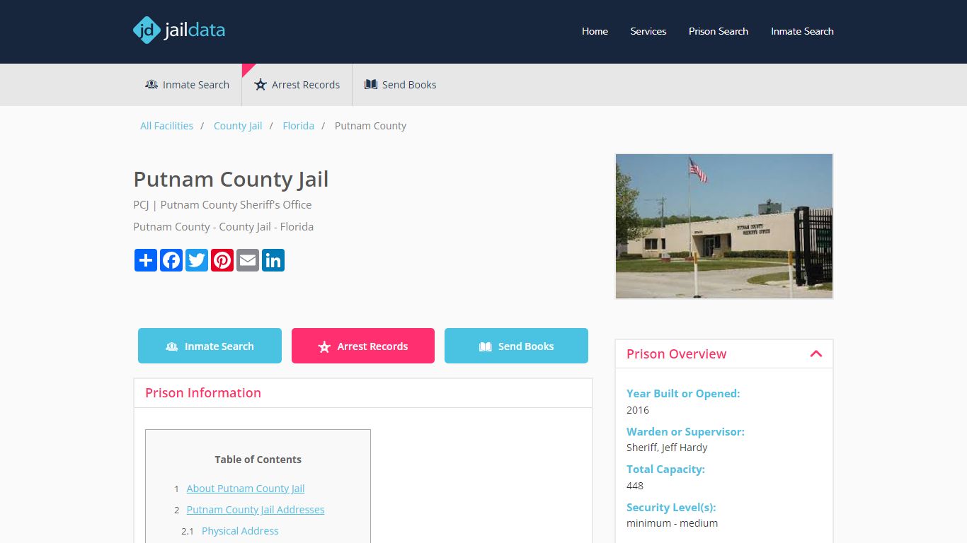 Putnam County Jail: Jail Logs, Mugshots, Visitation, Send Money, Bail ...